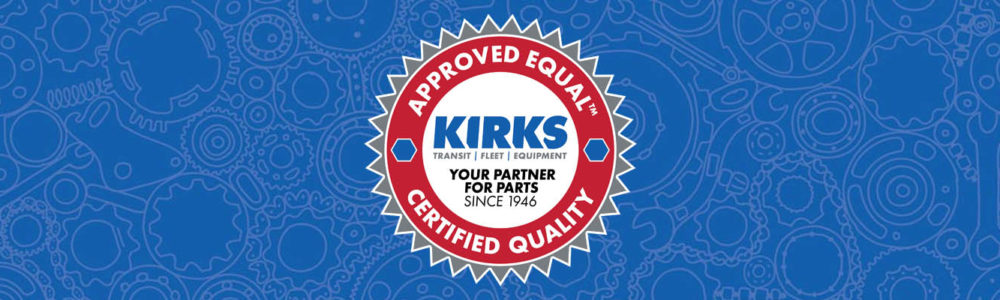 KIRKS Approved Equal seal on a blue background