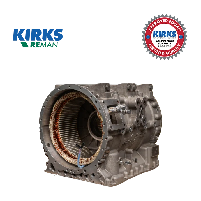 Close-up of a automotive transmission component highlighting its intricate design and quality assurance from Kirks.